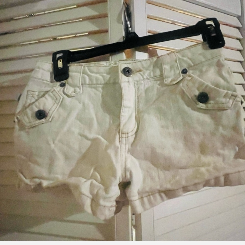 VINTAGE BONGO Cream Jean Shorts